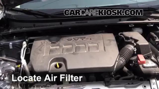 2014 Toyota Corolla S 1.8L 4 Cyl. Filtre à air (moteur) Changement